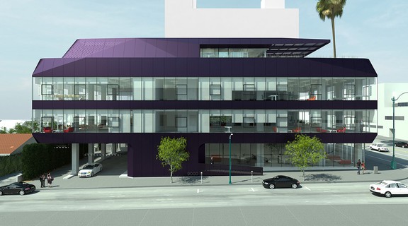 Rendering of exterior of 9000 Wilshire, a 32,000 sf office building.