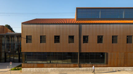 Image of a building facade of an industrial warehouse