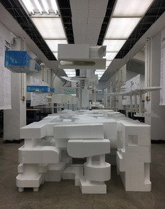 Photograph of amalgamated physical model produced by the whole studio.