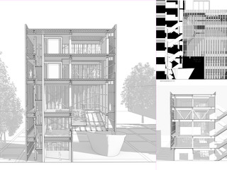 Sectional perspective drawings.