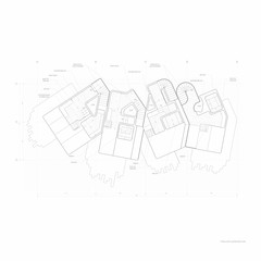 Typical unit cluster plan drawing.